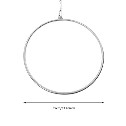 Complete Aerial Hoop Kit - 85cm/90cm Professional Lyra Hoop Set - Single Point Hoops - Circus Aerial Ring Kit - Maximum Load: 115 kg/253 lb - color: 85cm/33.46”