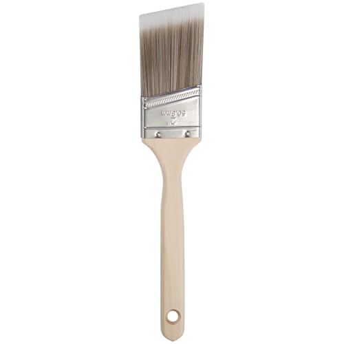 Mister Rui Paint Brush, 2 Inch Angled Synthetic Sash Brush for Walls | Paint Brush for Trim, Cabinets, Door, Ergonomic Long Handle, Smooth Finish for Oil & Latex Paint - size: 1PCS, 2" Angled
