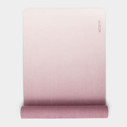 WeGym Yoga Mat, 4 mm Cushioned Non-Slip for Yoga, Pilates and Home Workouts - color: Rose Ombre, style: Suede