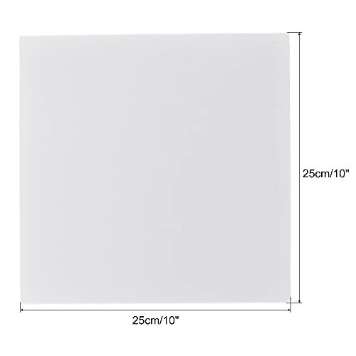uxcell White EVA Foam Sheets 10 x 10 Inch 3mm Thickness for Crafts DIY Projects, 4 Pcs - color: White