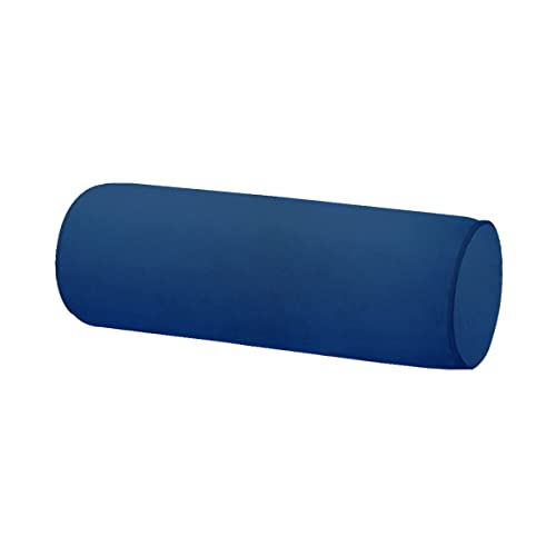 Neck Roll Pillowcases Velvet Cylindrical Pillow Covers 16"x6" with Hidden Zipper for House Home Decor Neck Roll Pillow Cervical Neck Roll Memory Pillow Cylinder Round Cushion (Blue, 16x6) - color: Blue