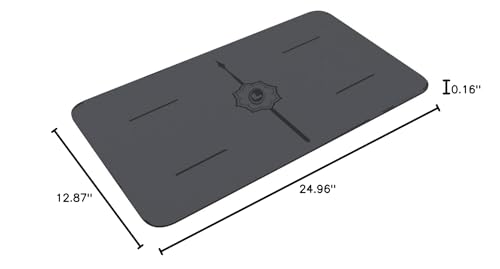 Liforme Yoga Pad - Revolutionary Alignment System, Advanced Non-Slip Grip | Eco-friendly, Non-Toxic, Sweat-Resistant, 4.2mm thick pad for knee, elbow and hand support during Yoga, Free Yoga Bag - color: Gray