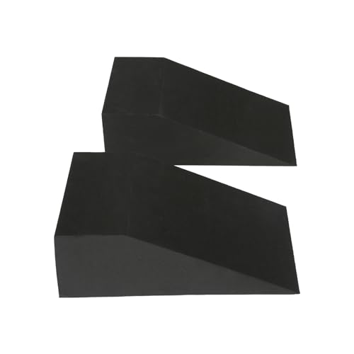 2 Pack Incline Squat Wedge Blocks - Non-Slip Heel Elevated Squat Wedge Boards - Versatile Calf Stretcher Slant Boards Ramp for Yoga, Pilates, Weightlifting, Strength Training & Home Gym Fitness