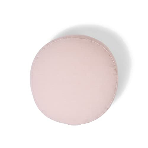renoo Round Organic Meditation Cushion Zafu - Buckwheat Meditation Pillow for Yoga and Mindfulness - Adjustable Height - Floor Cushion - GOTS Certified Cotton Washable Cover - 13x7 - dawn - color: Dawn