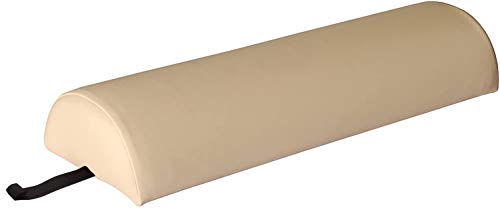Therapist’s Choice® 9" X-Large Half Round Semi-round pillow Cushion Massage Bolster 9"x26" (Creme (Beige)) - color: Creme (Beige)