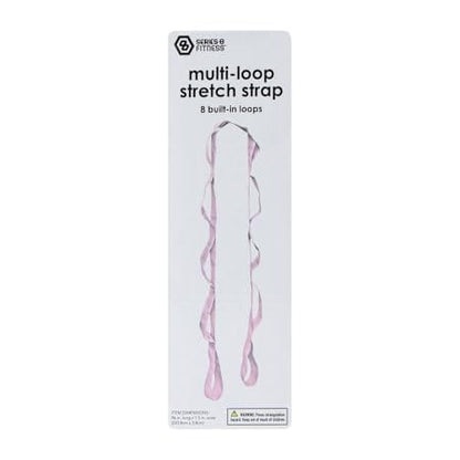 Multi-Loop Stretch Strap for Flexibility & Mobility - 96" x 1.5", Durable Polyester, 8 Loops for Targeted Stretching