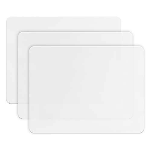 Gartful 3PCS Medium Silicone Mat for Crafts, Resin Jewelry Casting Molds Mat, Placemat, Multipurpose Countertop Protector Pad for Nail Arts, Paints, Epoxy, Resin, Translucent(15.7 x 11.8 inch) - color: Translucent, size: 3pcs - 15.7 x 11.8 inches