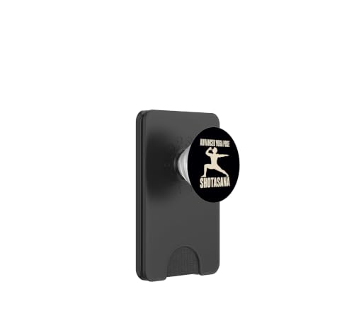 Shotasana Advanced Yoga Pose Drinking Humor PopSockets PopWallet for MagSafe - style: Magnetic PopWallet