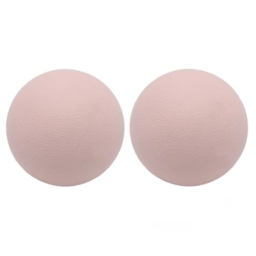 SIMPLECOOL Hard Massage Ball Lacrosse Ball Size Fascia Balls, 2 Pack, Pink | For Trigger Point Deep Tissue Myofascial Release Muscle Relax Plantar Fasciitis Relief Physiotherapy Yoga Pilates - color: Pink