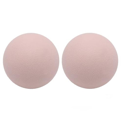 SIMPLECOOL Hard Massage Ball Lacrosse Ball Size Fascia Balls, 2 Pack, Pink | For Trigger Point Deep Tissue Myofascial Release Muscle Relax Plantar Fasciitis Relief Physiotherapy Yoga Pilates - color: Pink