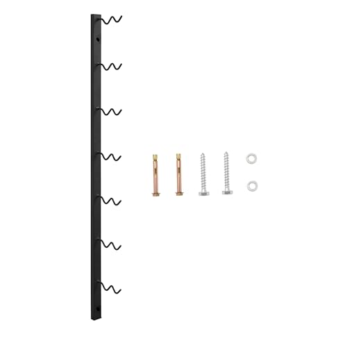 LAT Pulldown Storage,LAT Bar Organizer,LAT Pulldown Attachments.Attachment Storage Rack for Mag Grip - Home Gym Fitness Heavy Duty A-Frame Stand and Gym Wall Storage.（Pay attention to the spacing between hooks when hanging items） - color: Black-TS
