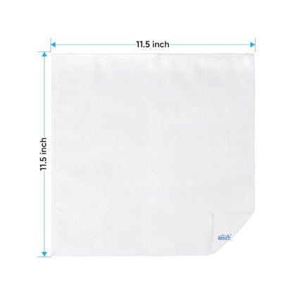 HOMEXCEL White Microfiber Cleaning Cloth, Microfiber Towels for Car,12 PK | Lint Free Wash Cloths, Cleaning Rags for Household, Car Wash Towels for Detailing Drying, Scratch-Free, 11.5"X 11.5" - color: White
