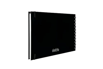 Creo Crafts SketchO WireO Sketchbook A5 Landscape - Spiral Bound Hardcover, 128 Pages (64 Sheets), 140 GSM Natural Shade Acid-Free Paper for Acrylic, Gouache, Sketching & Journaling - size: A5