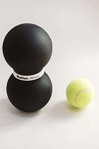 Roller Fitness Infinity Roller, Peanut Foam Roller, Large 8-Inch Double Massage Ball Exercise Roller (Black - Firm) - style: Black - Firm