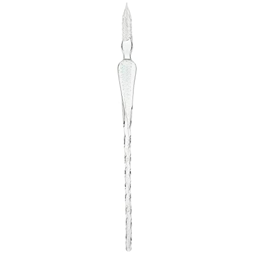 Silver Handmade Glass Dip Pen, High Borosilicate Glass Elegant Crystal Glass Pen for Writing, Drawing, Signatures, Calligraphy, Decoration, Painting, Drawing and Art Supplies