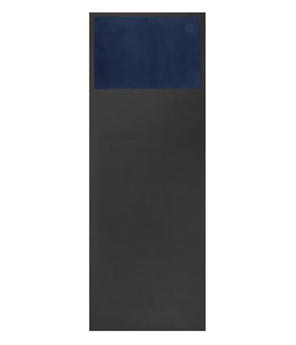 Manduka eQua Hand Towels - 16" | Rapid Moisture Activated Grip | Quick Drying, Soft Microfiber | Machine Washable | 16 x 24 inches | Midnight - color: Midnight, size: 16" x 24"