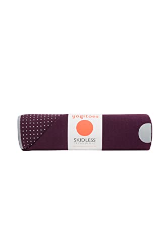 Manduka Yogitoes Hot Yoga Mat Towel - 71" | Moisture Activated Grip | Patented Silicone Nubs | Highly Absorbent, Durable & Easy Care | Made from Recycled Materials | 71 x 24 Inches | Indulge - color: Indulge, size: 71" x 24"