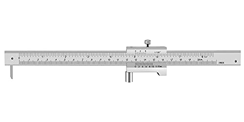 Parallel Crossed Caliper 0-20cm (0 - 8 inch) with 2 Carbide Scriber / Needle, Stainless Steel Vernier Calipers, Marking Gauge, Marking Tool