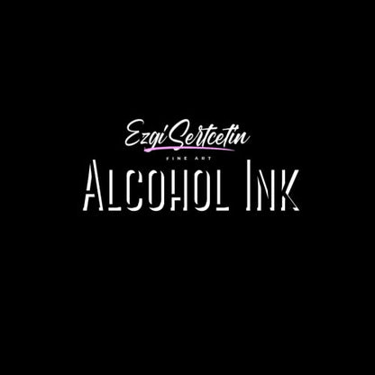 Premium Alcohol Ink by Ezgi Sertcetin (Metallic Brownie) - color: Metallic Brownie