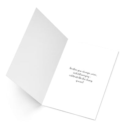 Boxing Birthday Card – Blue Happy Birthday Card for Fighters and Gym Lovers - style: Boxing