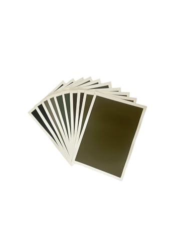 12-Pack Grey Tone Square Soft Pastels&10Sheets 5 Color Sanded Pastel Paper (15.4" x 10.7")