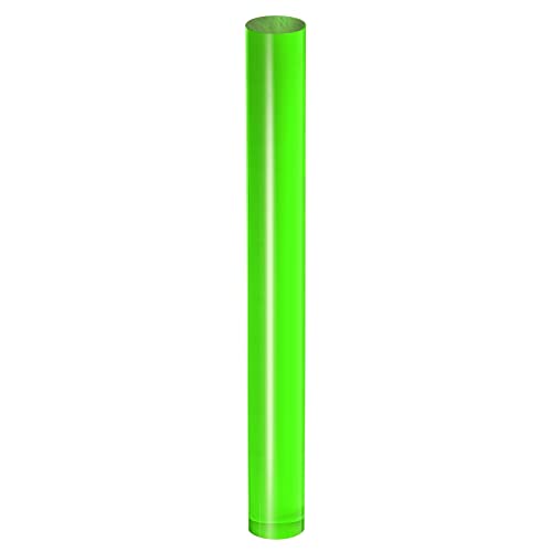 HARFINGTON Acrylic Clay Roller 9 Inch x 1 Inch Solid Non-Stick Plastic Round Tube Roller Polymer Clay Rod Fondant Rolling Pin for Shaping, Sculpting, Modeling DIY Crafts, Green - color: Green, size: 9 Inch x 1 Inch
