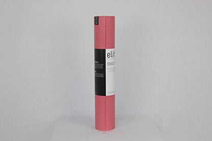 Aeromat Elite Yoga Pilates Mat 5 mm Thick (24" x 72") for Yoga or Pilates Practice, General Exercises - color: Dusty Rose