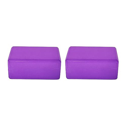 BalanceFrom 7-Piece Yoga Set with 71x24x1 Inches Extra Thick Mat and Carrying Sling – Includes 2 Blocks, Stretch Strap, 2 Towels, and Knee Pad for Home, Studio, and Gym Workouts - color: Purple