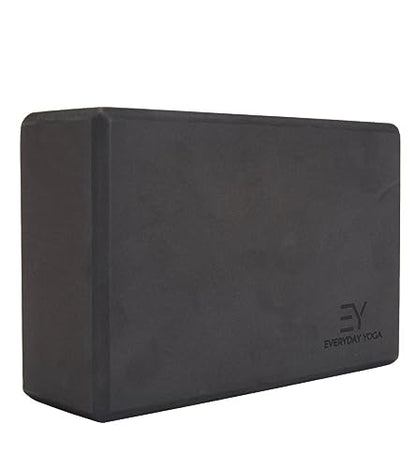 Everyday Yoga Premium Foam Block, 3in/4in/5in Thick, Multi Colors, 1 Block - color: Black, size: 3 Inch Thick