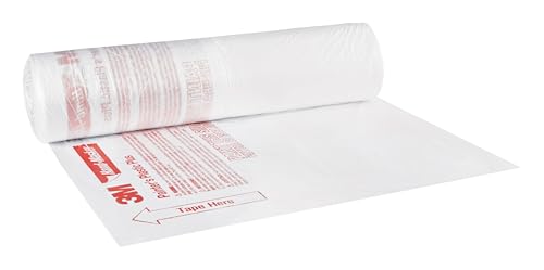 3M Hand-Masker Painter's Plastic Plus, 9 x 400-Feet, MFB-9 | Masking Film, Protects Surface From Paint Splatters, Drips, Roller Mist or Spray, Lacquer and Solvent Resistant