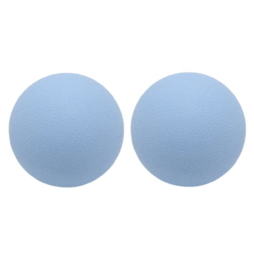 Hard Lacrosse Ball Massage Ball Therapy. Firm Trigger Point Massager Tool for Deep Tissue Yoga Physiotherapy Myofascial Release Muscle Relax Plantar Fasciitis Pain Relief (2 Pack) (Blue) | For Trigger Point Deep Tissue Myofascial Release Muscle Relax Plan
