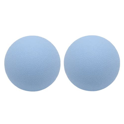 Hard Lacrosse Ball Massage Ball Therapy. Firm Trigger Point Massager Tool for Deep Tissue Yoga Physiotherapy Myofascial Release Muscle Relax Plantar Fasciitis Pain Relief (2 Pack) (Blue) | For Trigger Point Deep Tissue Myofascial Release Muscle Relax Plan