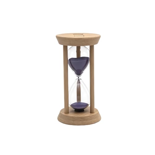 Mini Wooden Sand Timers,100% Bamboo Hourglass Sand Timers 1Min Sandglass Timer for Toothbrush Timer Games Classroom Home Office Cooking(Purple+1Min) - color: Purple, size: 1Min