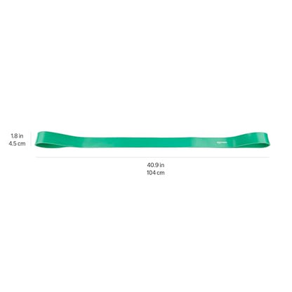 Amazon Basics Resistance Pull Up Band for Pull Up Assistance, Muscle Training, Body Stretching and Home Workouts, 1-3/4 Inches, 50 to 125 Pounds, Green