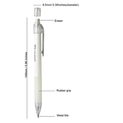 Mechanical Pencil Set 4PCS 0.5 Mechanical Pencils 100 HB Lead 3 Erasers for Students