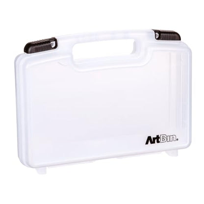 ArtBin 6977AB 12 inch Quick View Deep Base Carrying Case, Portable Art & Craft Organizer with Handle, [1] Plastic Storage Case, Translucent - size: 12 inch - Deep