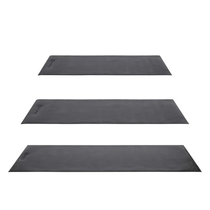 HolaHatha Lightweight Padded Exercise Yoga Mat, Non Slip Thick Foam Foldable Pad for Stretching and Workout Activity, 79 x 35.5" Medium, Grey