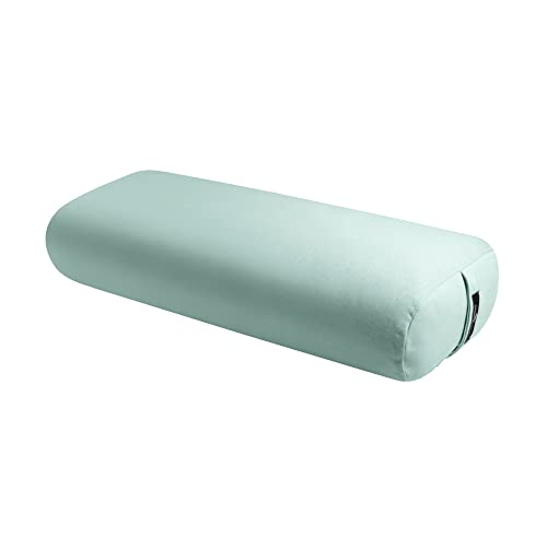 Hugger Mugger Standard Yoga Bolster - Firm, Supportive, Handmade, Durable - color: Rain