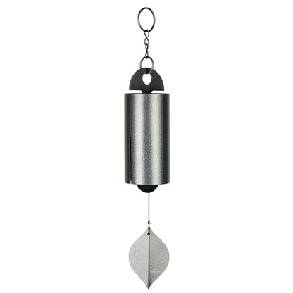 Woodstock Chimes Heroic Windbell Wind Chime for Outside 24" Medium Grey,Deep Tone Sound, Outdoor Decor for Patio, Porch, Garden HWMAS