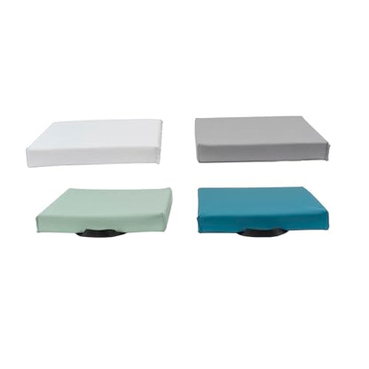 FDP SoftScape 12 inch Square Toddler Floor Cushions with Handles Flexible Seating for Daycare, Preschool, Playroom 1.5 inch Deluxe Foam (4-Piece) - Glacier - color: Glacier