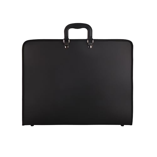Artist's Loft Art Portfolio – Hard-Shell Zippered Portfolio with Carry Handles, Black, 17" x 22", 1 Pack
