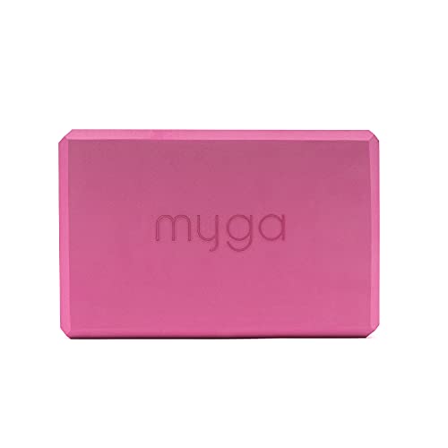 MYGA Yoga Block,Lightweight EVA Foam Yoga Brick,High Density Non-Slip Block for Yoga Poses, Pilates, Balance and Flexibility - color: Plum, size: One Size