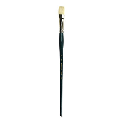 Princeton Ashley Flat Brush, Natural, Long Handle, Size 8, 1 Count