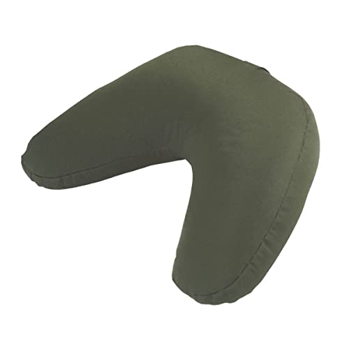 Hugger Mugger V-Shaped Meditation Cushion - Provides Support in Cross-Legged Sitting, Promotes Healthy Posture, Handmade in The USA - color: Olive