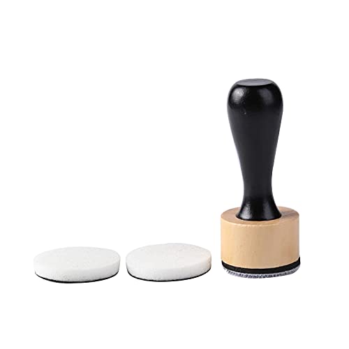 Ink Paints Mixing Blending Tool Mini Round Foam Refills, for Scrapbooking Craft, Control of Ink Placement, No More Inky Fingers Ink Blending Tool with Spare Pads for Rubber Stamping & Scrapbooking - color: 1 Handle+2 Foam Refills
