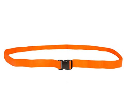 Primacare IR-5009-3 Pack of 3 Backboard Strap – Adjustable Patient Immobilization Straps with Quick Release Buckles for Spine Boards, Emergency Medical Use, 9 Feet, Orange - size: Basic Buckle 9 Ft