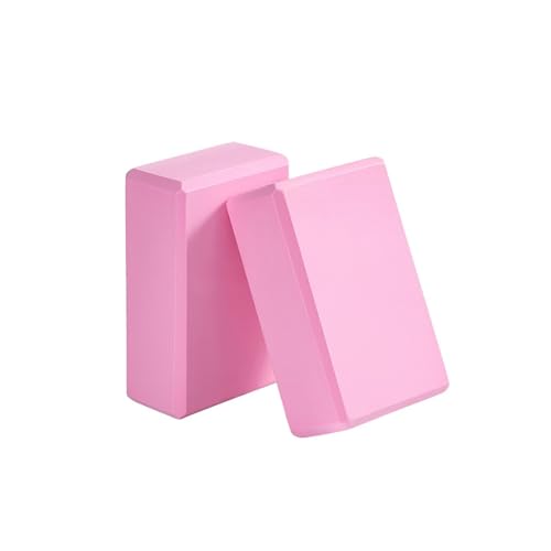 Foam Yoga Blocks Lightweight Non-Slip Supportive Yoga Bricks Yoga Props Accessories for Women Men, Stretching and Meditation (6 Colors) - color: 2PACK