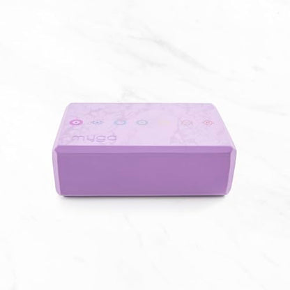 MYGA Yoga Block,Lightweight EVA Foam Yoga Brick,High Density Non-Slip Block for Yoga Poses, Pilates, Balance and Flexibility - color: Chakra, size: One Size