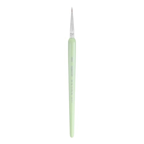 HARFINGTON Detail Paint Brushes 6mm Pointed Tip Nylon Hair Miniature Painting Brush for Watercolor Oil Acrylic Painting(000#), Green - color: Green, size: 000# 6mm