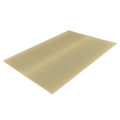 FULI Japanese Tatami Igusa Rug, Large (75.20" x 98.43"), Natural | Traditional Asian Rug Design, Floor Rug for Living Room, Kitchen and Bedroom, Kyushu rush grass, woven surface - size: Large